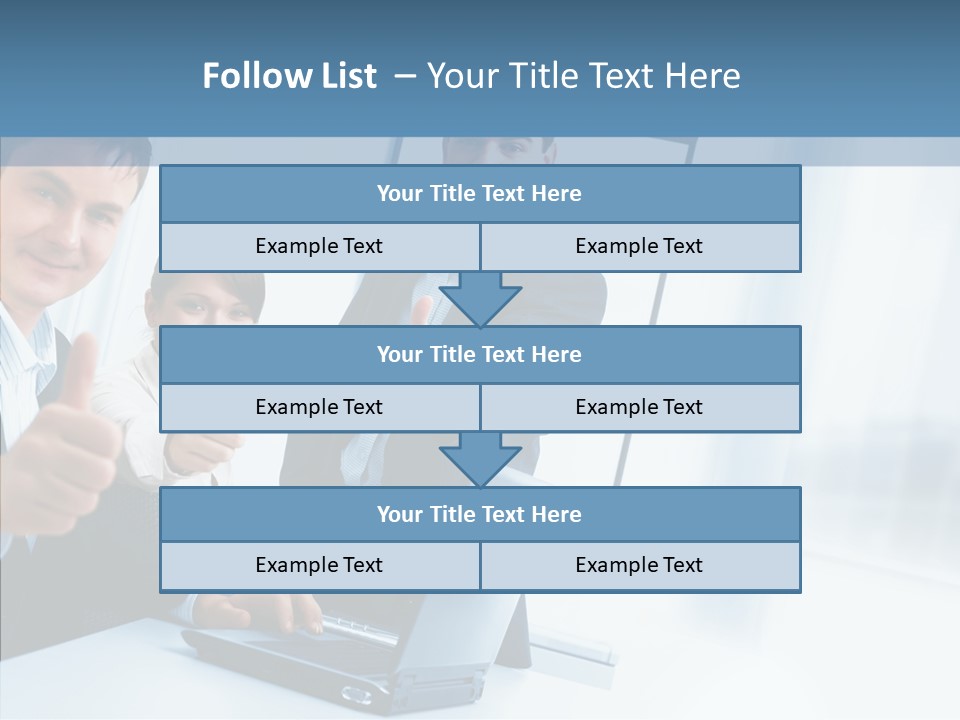 Board Writing Team PowerPoint Template