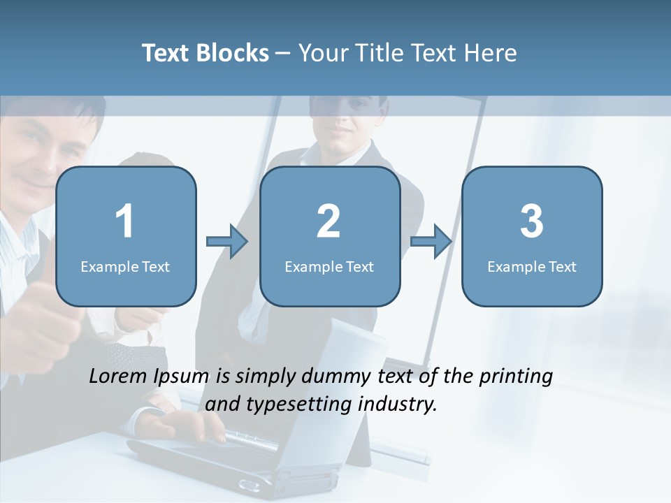 Board Writing Team PowerPoint Template