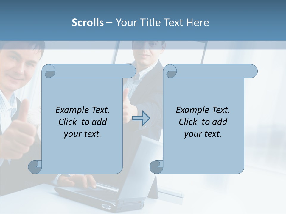 Board Writing Team PowerPoint Template
