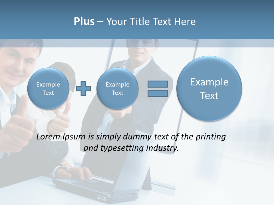 Board Writing Team PowerPoint Template