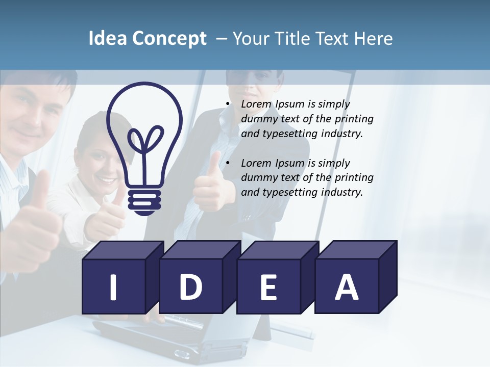 Board Writing Team PowerPoint Template