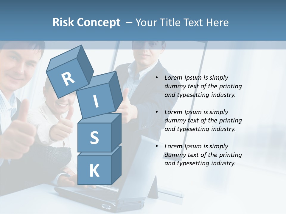 Board Writing Team PowerPoint Template