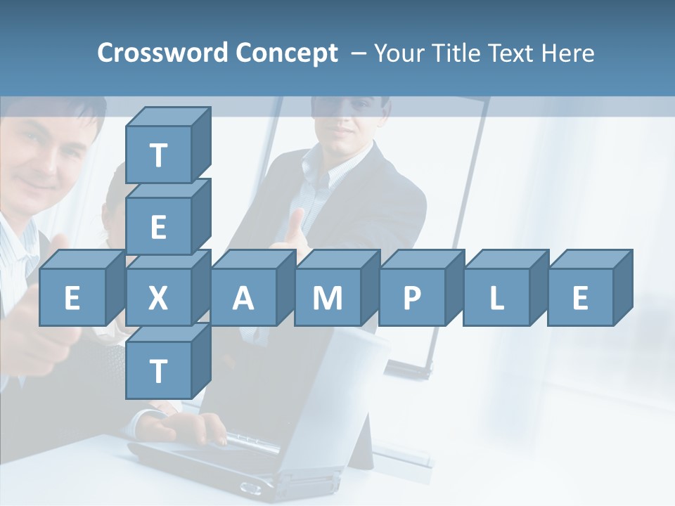 Board Writing Team PowerPoint Template