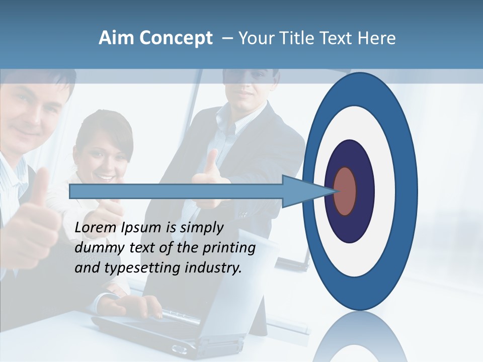 Board Writing Team PowerPoint Template