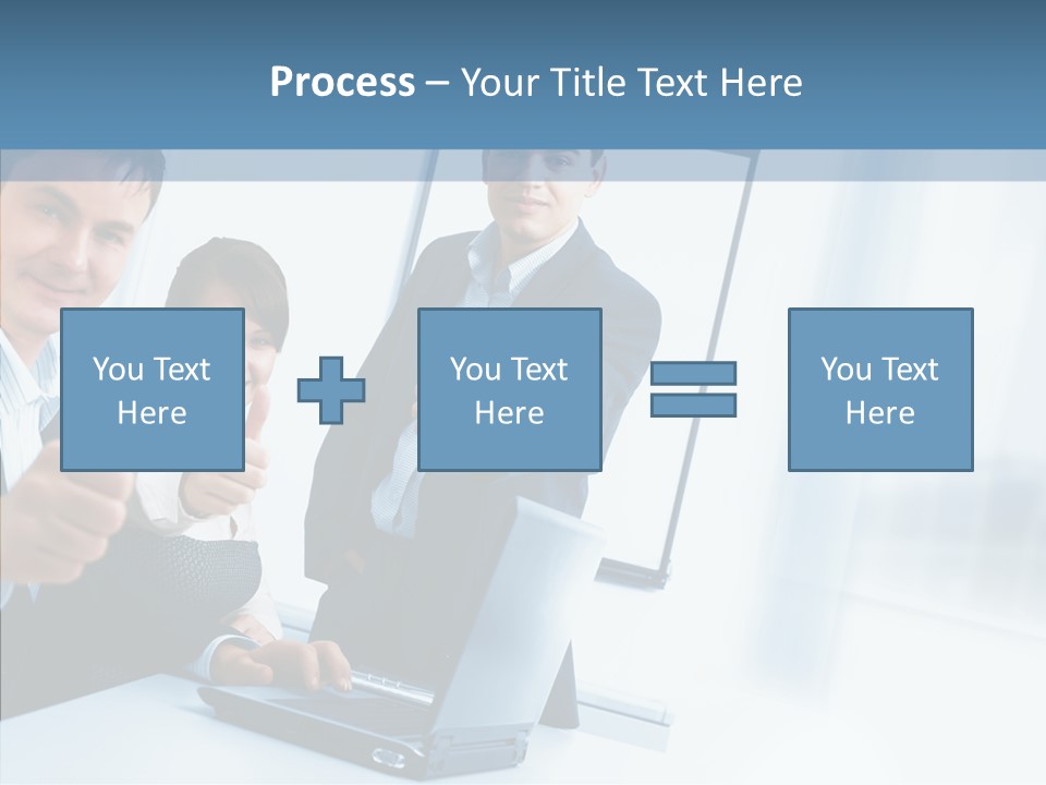 Board Writing Team PowerPoint Template