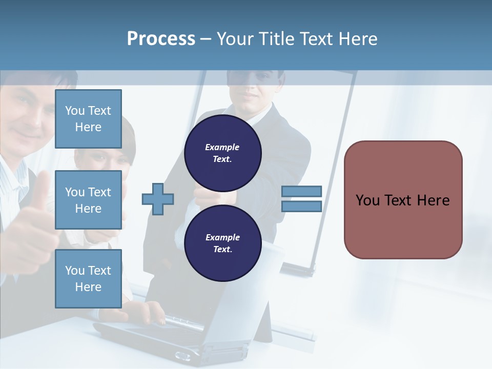 Board Writing Team PowerPoint Template