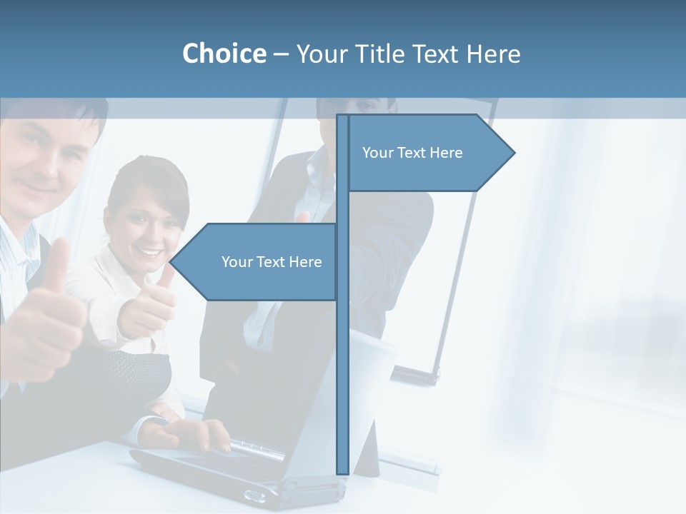 Board Writing Team PowerPoint Template