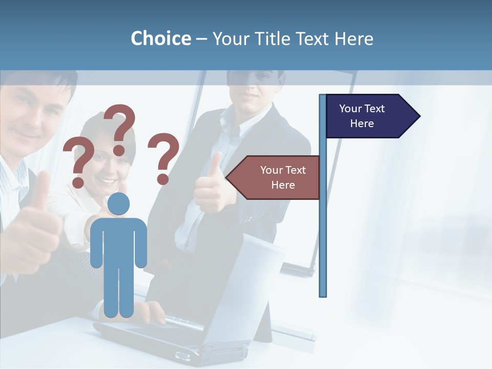 Board Writing Team PowerPoint Template