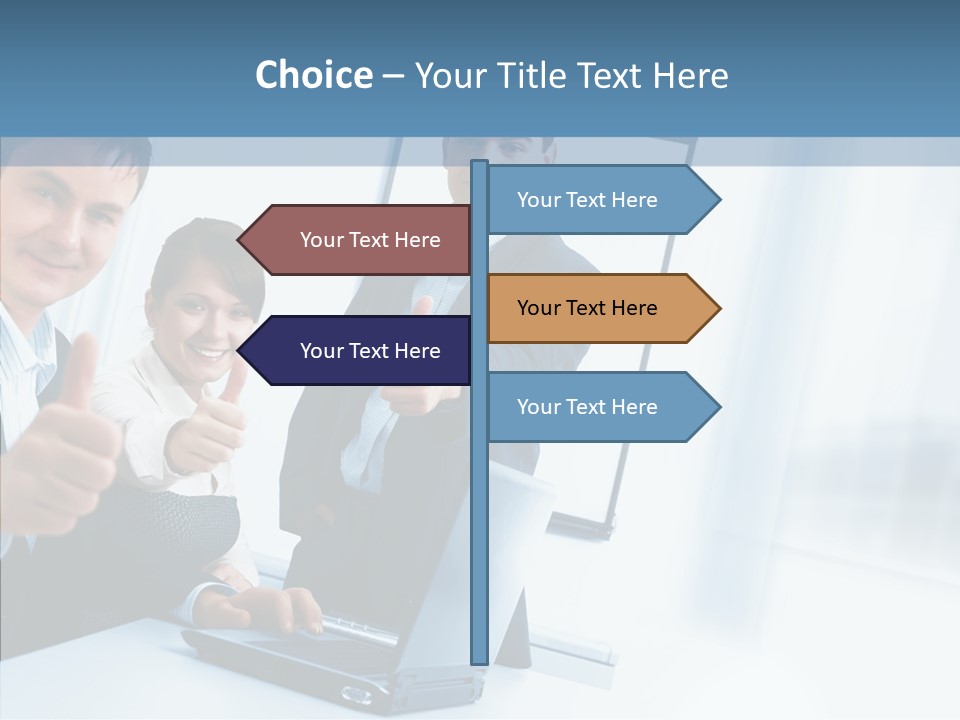 Board Writing Team PowerPoint Template
