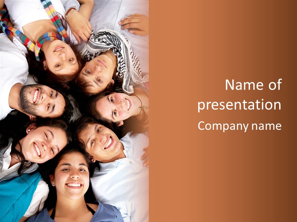 Beautiful Group Adults PowerPoint Template