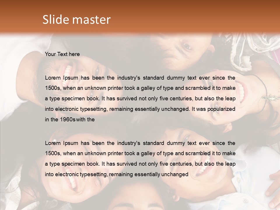Beautiful Group Adults PowerPoint Template