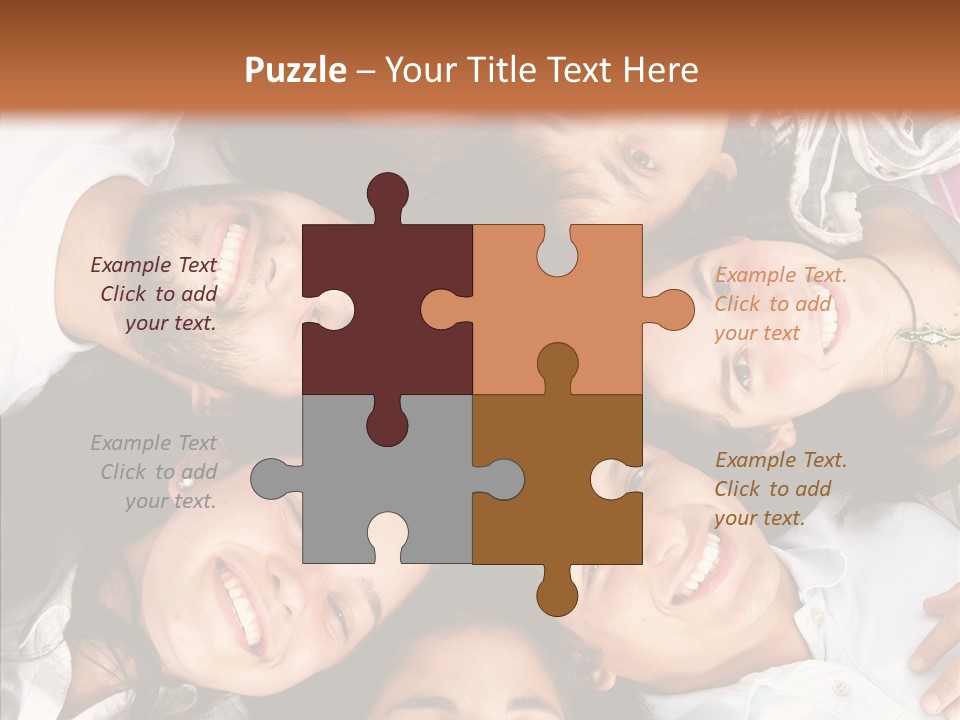 Beautiful Group Adults PowerPoint Template