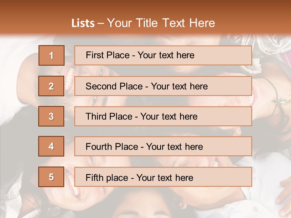Beautiful Group Adults PowerPoint Template