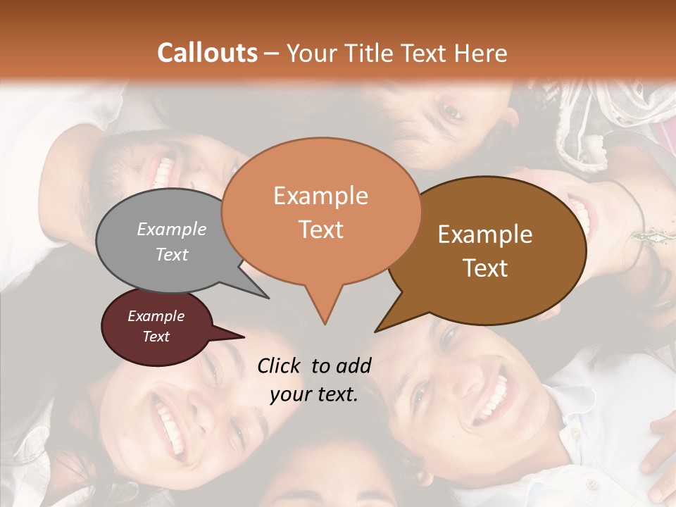 Beautiful Group Adults PowerPoint Template