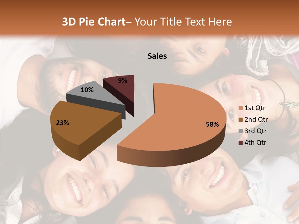 Beautiful Group Adults PowerPoint Template