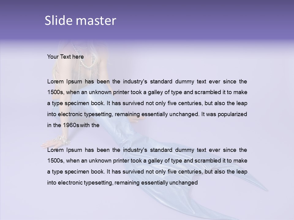 Female Posing Makeup PowerPoint Template