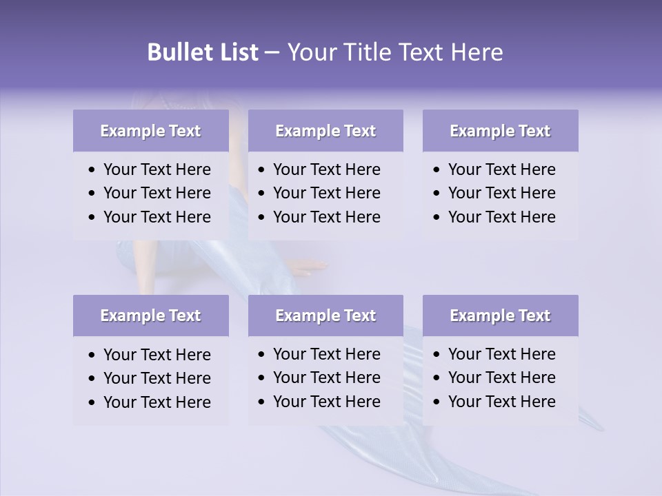 Female Posing Makeup PowerPoint Template