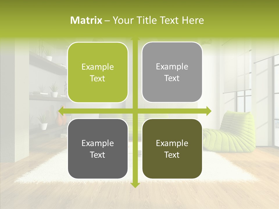 Table Reflection Objects PowerPoint Template