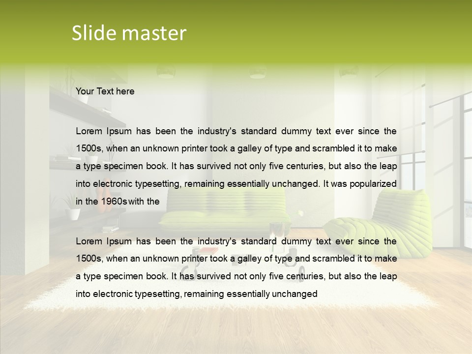 Table Reflection Objects PowerPoint Template