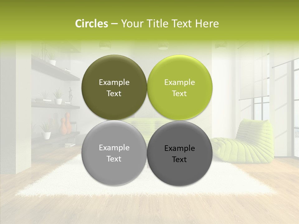 Table Reflection Objects PowerPoint Template