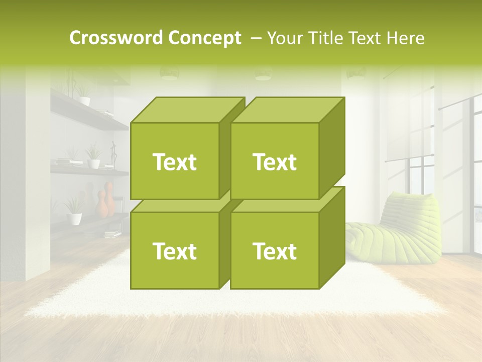 Table Reflection Objects PowerPoint Template