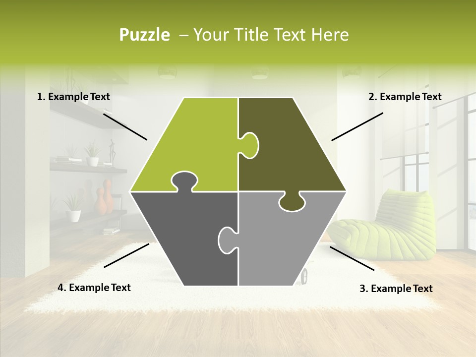 Table Reflection Objects PowerPoint Template