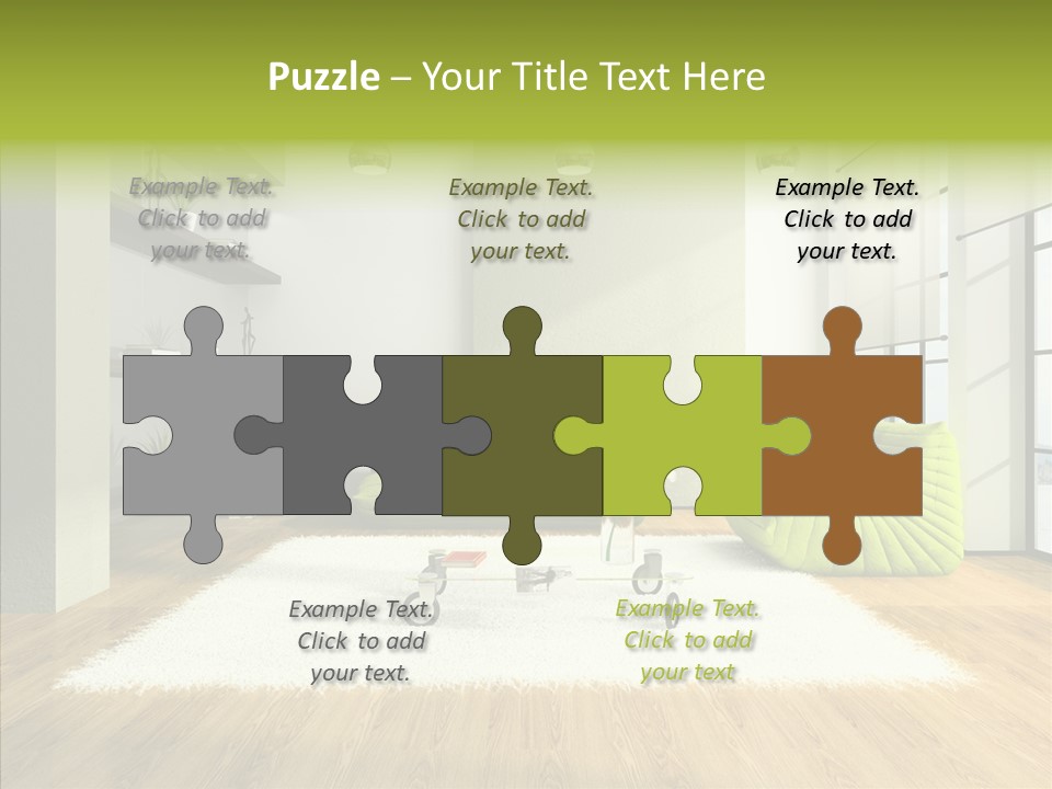Table Reflection Objects PowerPoint Template