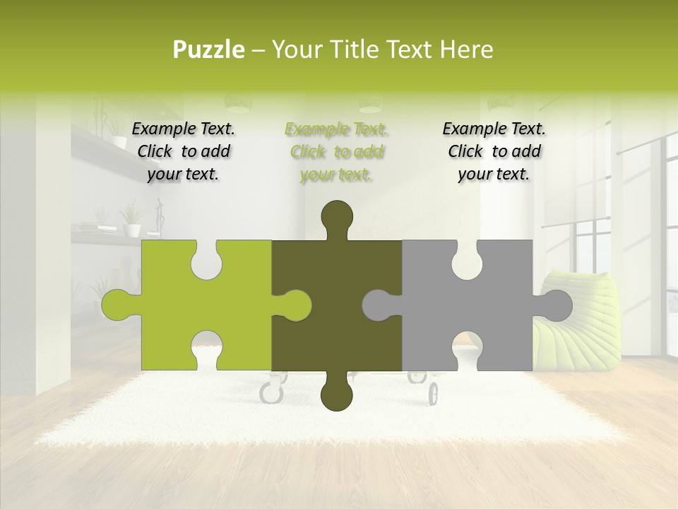 Table Reflection Objects PowerPoint Template