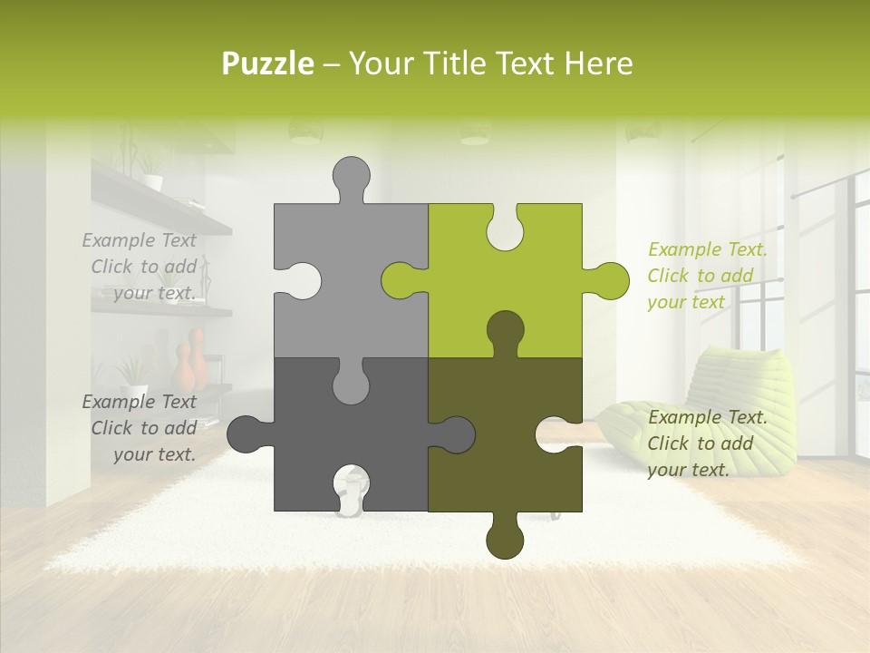 Table Reflection Objects PowerPoint Template