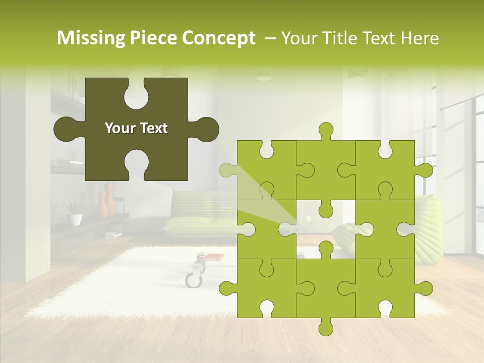 Table Reflection Objects PowerPoint Template