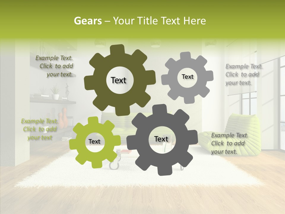 Table Reflection Objects PowerPoint Template