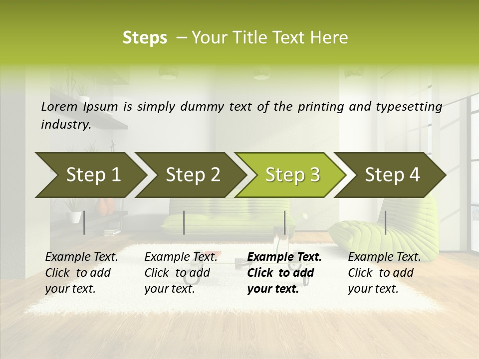 Table Reflection Objects PowerPoint Template
