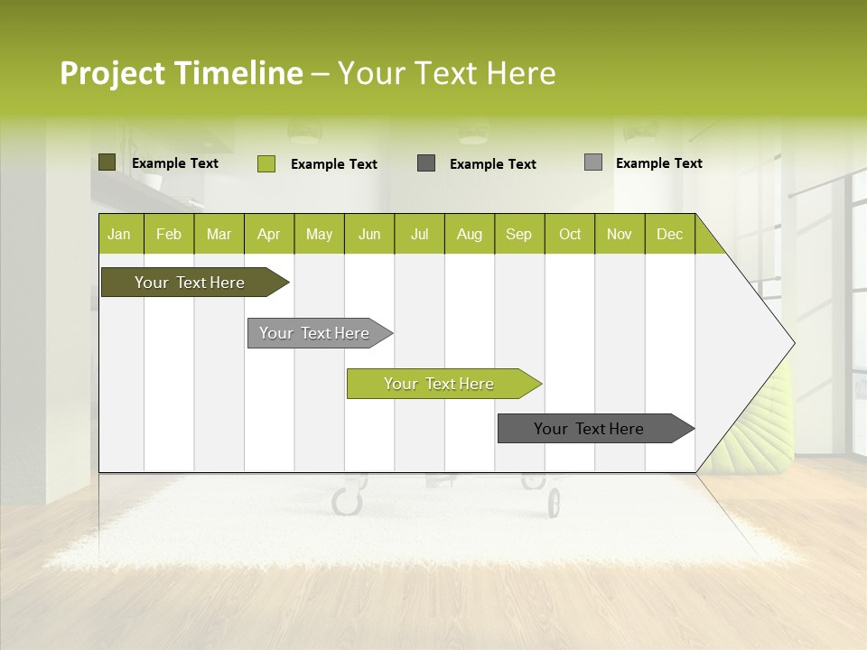 Table Reflection Objects PowerPoint Template