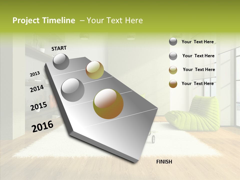 Table Reflection Objects PowerPoint Template