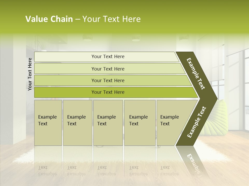 Table Reflection Objects PowerPoint Template