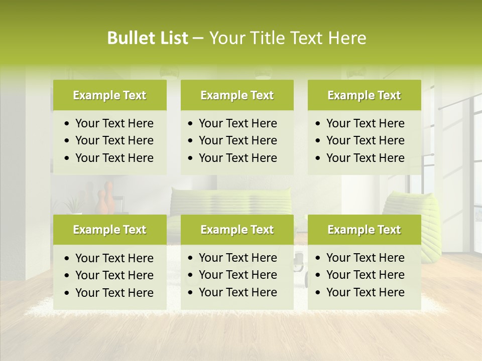Table Reflection Objects PowerPoint Template