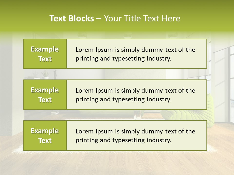 Table Reflection Objects PowerPoint Template