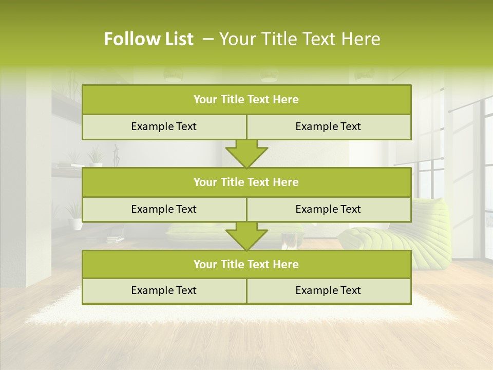 Table Reflection Objects PowerPoint Template