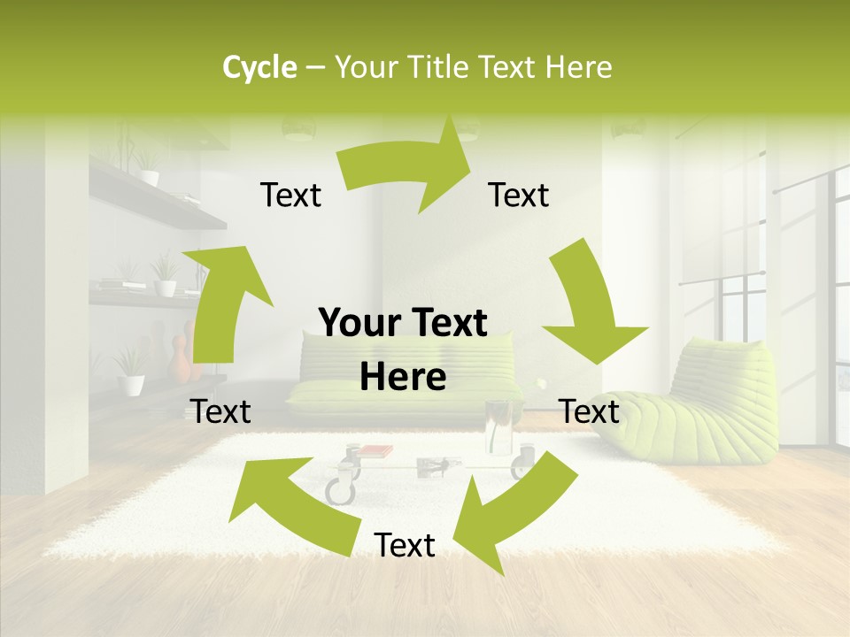Table Reflection Objects PowerPoint Template