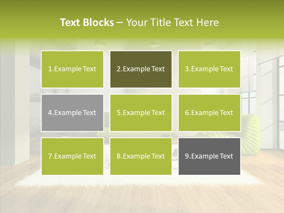 Table Reflection Objects PowerPoint Template