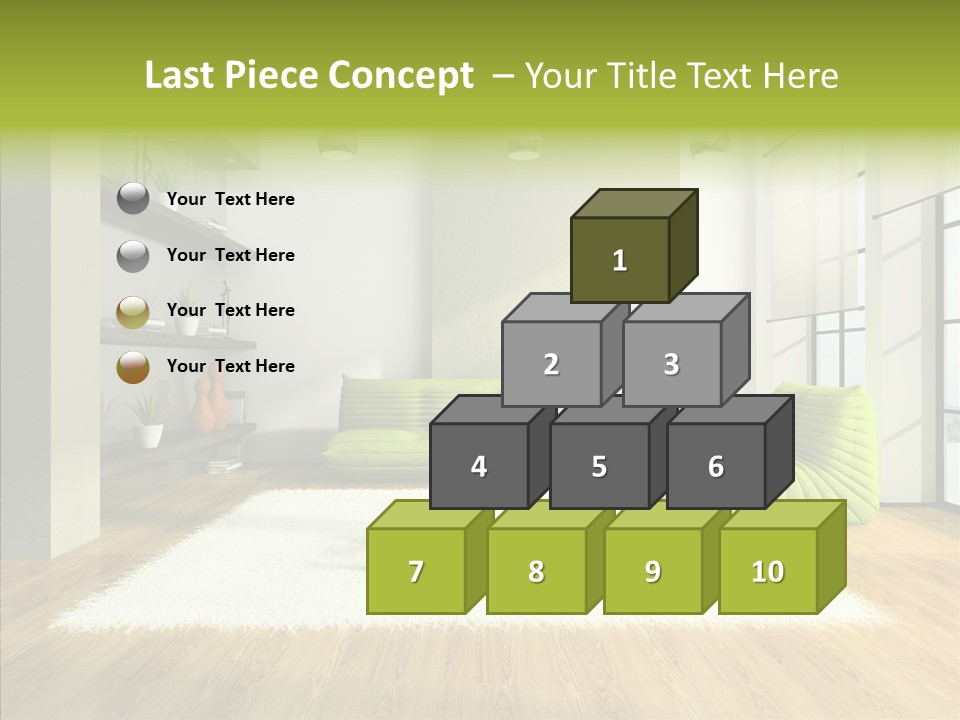 Table Reflection Objects PowerPoint Template