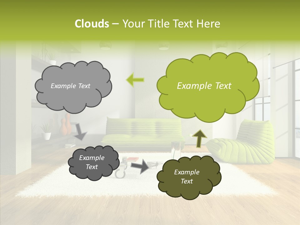 Table Reflection Objects PowerPoint Template