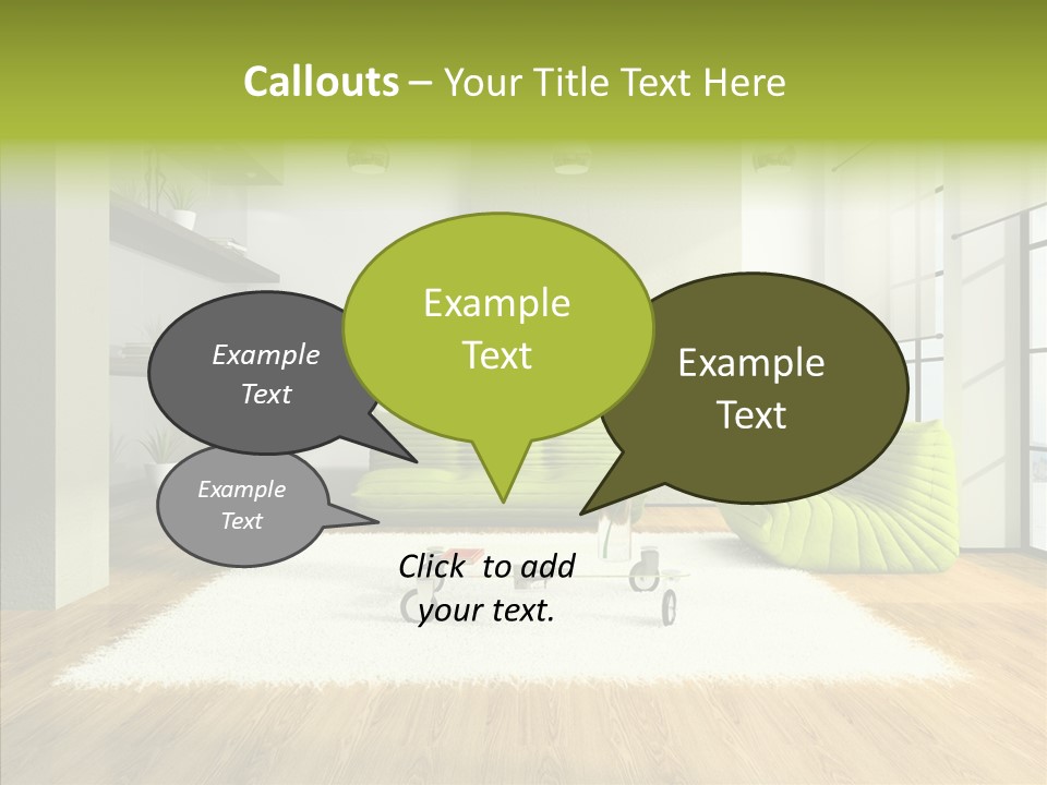 Table Reflection Objects PowerPoint Template