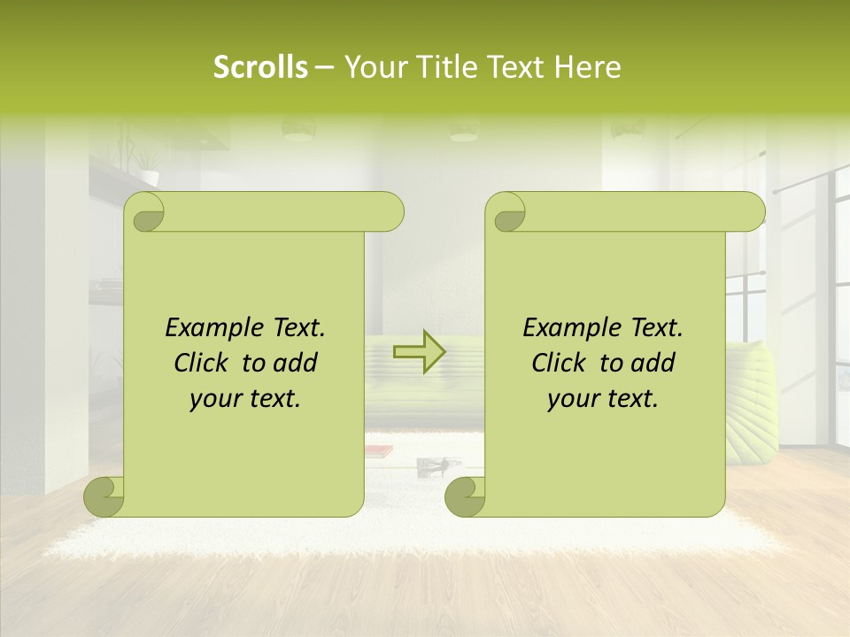 Table Reflection Objects PowerPoint Template