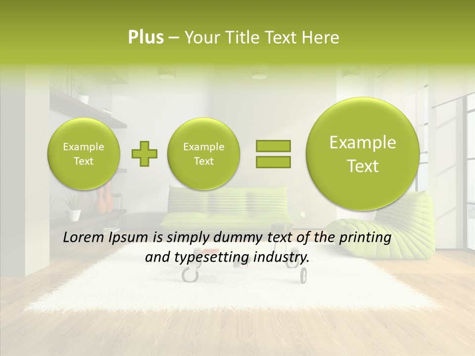 Table Reflection Objects PowerPoint Template
