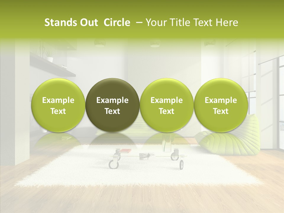 Table Reflection Objects PowerPoint Template