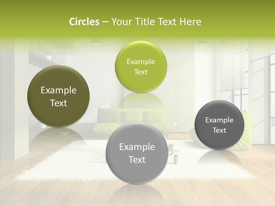 Table Reflection Objects PowerPoint Template