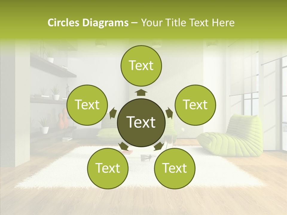 Table Reflection Objects PowerPoint Template