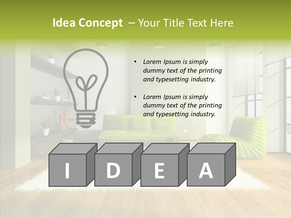 Table Reflection Objects PowerPoint Template