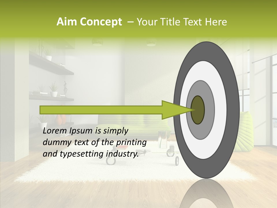 Table Reflection Objects PowerPoint Template